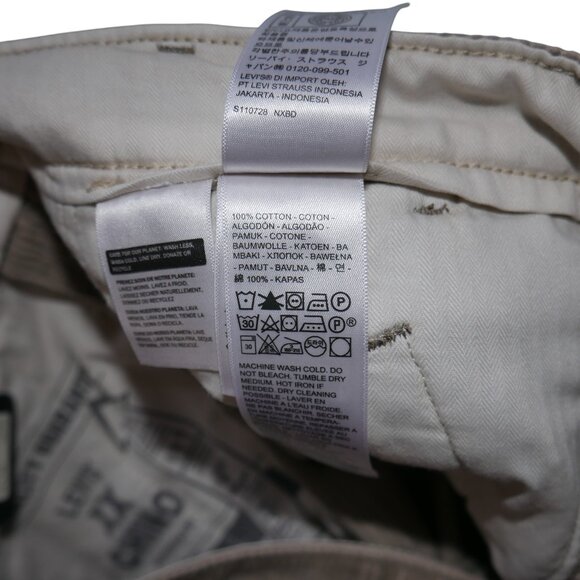 Levis XX Chino Corduroy Pants Men's Size 31x30 Wide Wale Beige Tan NWT - Picture 10 of 15
